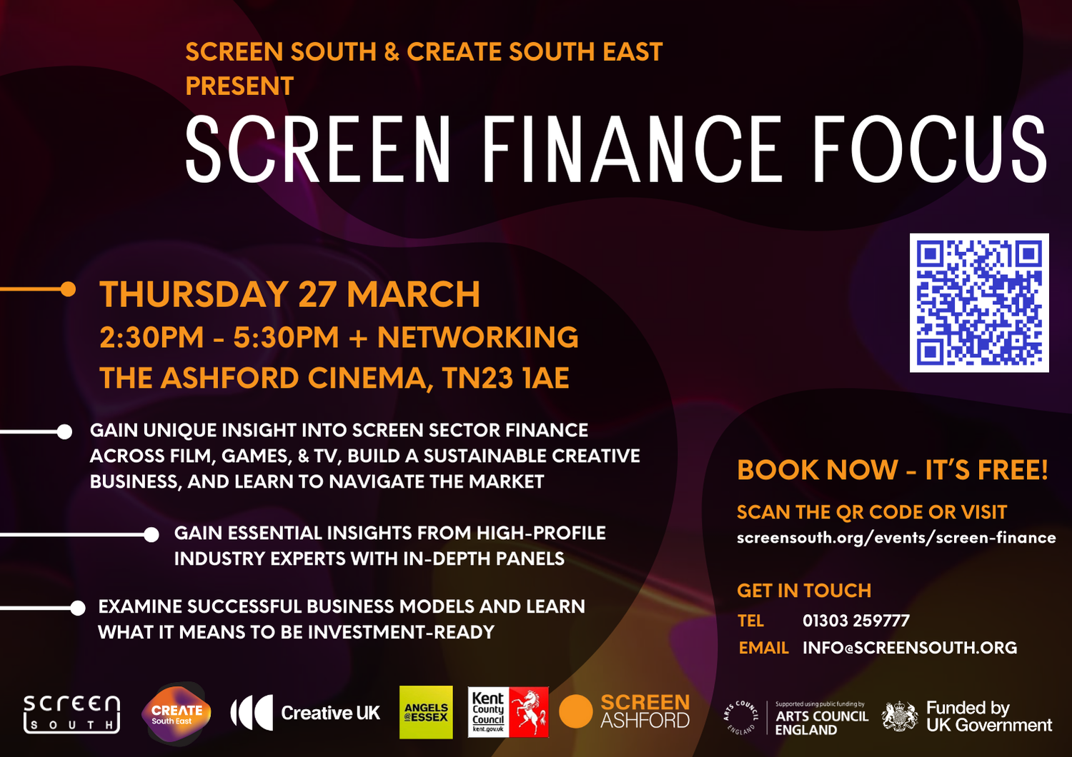 Screen Finance Focus – Thursday 27th March, Ashford
